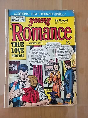 Buy Young Romance #27, 1950 Golden Age, Joe Simon & Jack Kirby, Low Grade, FR, RARE! • 39.48£
