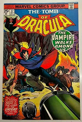 Buy Bronze Age Marvel Comic Tomb Of Dracula Key Issue 37 Higher VG/FN 1st Harold • 15£