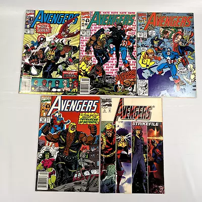 Buy AVENGERS Lot Of 5 Vol 1 #331 341 342 343 & Strikefile 1 (1991) Marvel Comics • 7.88£