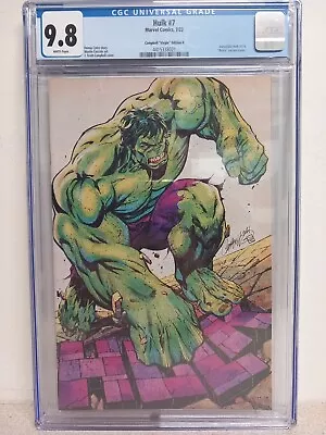 Buy Rare Hulk #7 1:200 J Scott Cambell Virgin Variant Cgc 9.8 🔥🔥 2022 • 60£