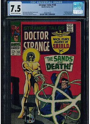 Buy Strange Tales #158 Cgc 7.5 1967 Jim Steranko 1st Appearance Living Tribunal Key • 251.65£