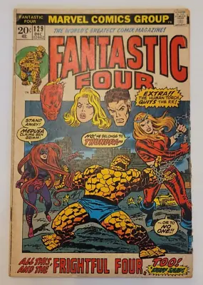 Buy Fantastic Four #129 1st App Of Thundra, Medusa App.  Marvel 1972 • 11.99£