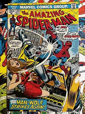 Buy Amazing Spider-Man 125 - Oct 1973.  2nd Appearance Of Man-Wolf.  Marvel.  VG • 25.30£