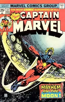 Buy Captain Marvel #37 VG/FN 5.0 1975 Stock Image Low Grade • 7.47£