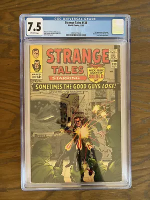 Buy Strange Tales Vol 1 #138 1965 CGC 7.5 1st App Of Eternity Marvel Key Silver Age • 139.72£