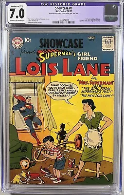 Buy Showcase 9 (DC, 1957)  WP  CGC 7.0 (C-3) **1st Lois Lane Solo Issue** • 1,975.73£