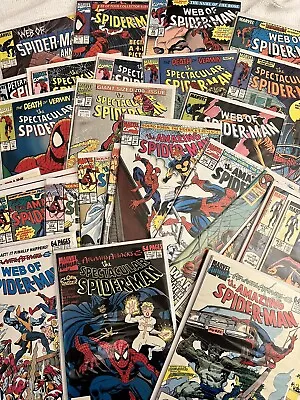 Buy Spider-Man Comics Lot Of 28 Amazing Spectacular Web 80s 90s Round Robin • 35.98£