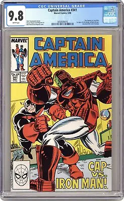 Buy Captain America #341 CGC 9.8 1988 3858936016 • 205.82£