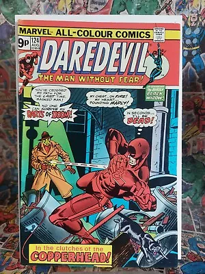 Buy Daredevil #124 FN+ Marvel 1975 Black Widow, 1st Copperhead • 8.95£