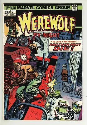 Buy Werewolf By Night 21 - Bronze Age Classic  - High Grade 7.5 VF- • 15.01£
