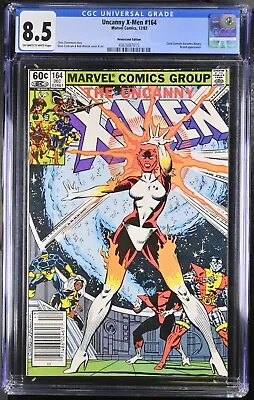Buy Uncanny X-Men #164 NEWSSTAND CGC 8.5 12/82 Marvel Comics NEW SLAB 🔥🍎👁🔑 • 51.97£