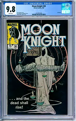 Buy Moon Knight 38 CGC Graded 9.8 NM/MT Last Issue Marvel Comics 1984 • 143.87£