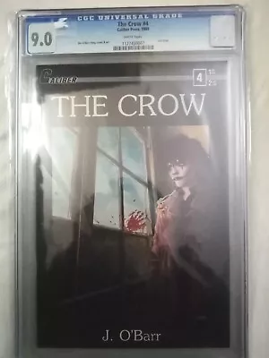 Buy Caliber 1989 J O'Barr's The Crow Issue 4 CGC 9.0 Near Mint White Pages 1st Print • 380£