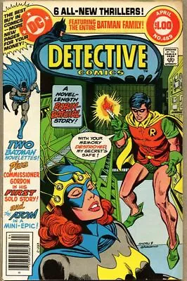 Buy Detective Comics #489-1980 Vg/fn 5.0 Batgirl Batman Giant Size Bronze Tiger • 11.48£