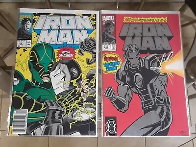 Buy Iron Man #287 Newsstand & 288 (Marvel / 1st Atom Smasher) Kaminski / Hopgood • 4£