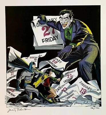 Buy JERRY ROBINSON Detective Comics #71 Cover Ltd. Edn. Signed Print. Batman, Joker • 548.10£