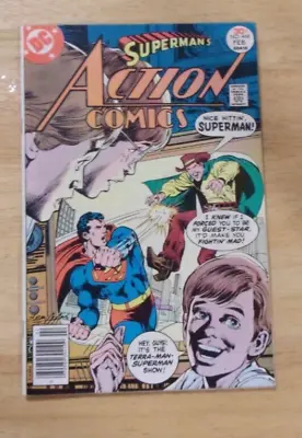 Buy Action Comics #468 1977 Glossy Fn+ Adams Cover Terra-man Morgan Edge Back Up • 12.65£