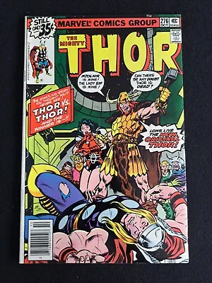 Buy The Mighty Thor 276 Marvel Comics 1978 Newsstand 1st Appearance Red Norvell • 4.77£