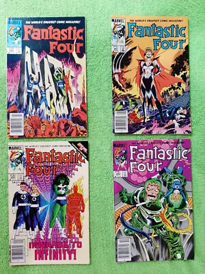 Buy Lot Of 4 FANTASTIC FOUR 280, 281, 282, 283 Canadian VF Newsstand Variants RD4701 • 5.59£