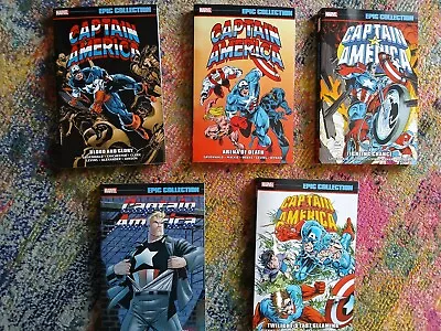 Buy CAPTAIN AMERICA EPIC COLLECTION VOLUMES 18, 19, 20, 21 & 22  Five TPBs. Marvel • 110£