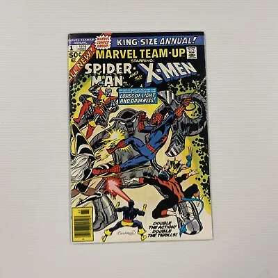 Buy Marvel Team-Up King Size Annual Spider-Man & X-Men #1 1976 VF- Cent Copy • 60£