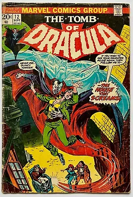 Buy Tomb Of Dracula #12 (1973) ~ 2nd Appearance Of Blade Wolfman/Colan • 19.98£