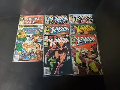Buy Vintage Comic Book Lot Of 8, X-Men #173-177, 188 And Fantastic Four #199, 266 • 31.62£