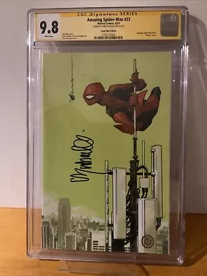 Buy Amazing Spider-Man #23 Virgin Variant Signed By Chris Bachalo CGC 9.8 LTD 500 • 144.77£