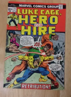 Buy Luke Cage Hero For Hire #14 1973 Solid Vg+ Origin Retold,big Ben Donovan • 14.25£