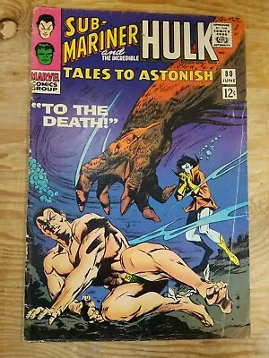 Buy Tales To Astonish #80 Sub-Mariner & Incredible Hulk • 10.39£