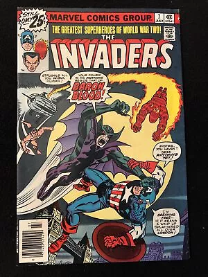 Buy Invaders 7 8.0 8.5 1976 Marvel 1st Baron Blood Captain America Wk18 • 29.47£