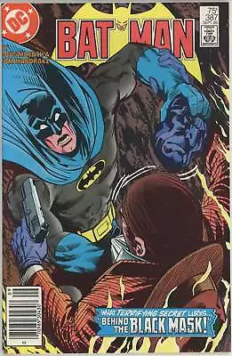 Buy Batman #387 (1940) - 8.5 VF+ *Black Mask Origin* Newsstand • 19.18£
