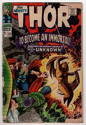 Buy Thor #136 (1967) 1st Appearance Adult Lady Sif & Lurking Unknown By Stan Lee • 8.83£