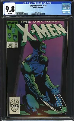 Buy Uncanny X-men #234 CGC 9.8 NM/MT WP Amazing Wolverine Cover! Marvel 1988 • 109.89£
