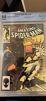 Buy Amazing Spiderman 256 Cgc 9.8 Marvel 1984 1st Appearance Of Puma WHITE Pgs NM • 128.10£