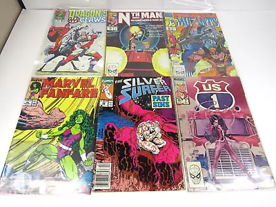 Buy Marvel Comic Book Bundle X 6 Marvel Fanfare Nth Man Silver Surfer Dragon's Claws • 14.99£
