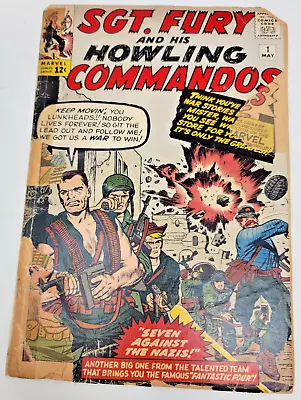 Buy Sgt Fury And His Howling Commandos #1 Nick Fury 1st Appearance *1963* 1.0* • 379.01£