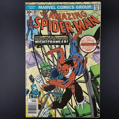 Buy Amazing Spider-man Vol 1 #161 1976 Newstand, 🔑Jigsaw, Nightcrawler  F-VF • 18.39£