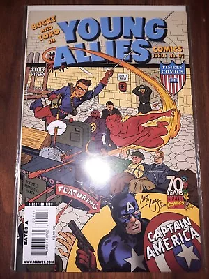 Buy Marvel Young Allies #1 Df Dynamic Forces Signed Roger Stern Captain America • 32.02£