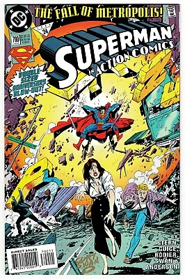 Buy Action Comics #700 VF/NM Signed Curt Swan W/Timeless Journey COA 1994 DC Comics • 59.11£