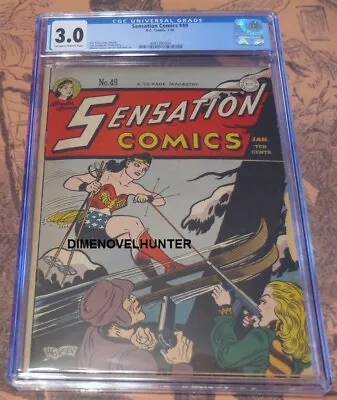 Buy Sensation Comics #49 Cgc 3.0 Wonder Woman Golden Age Comic • 470.41£