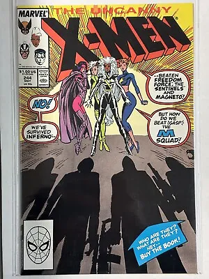 Buy Uncanny X-Men 244 Marvel 1989 1st Jubilee High Grade Copper Age Key X-Men Issue • 39.97£