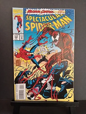 Buy The Spectacular Spider-Man #202 NM- Marvel Comic 1993 Maximum Carnage Pt 9 Of 14 • 7.99£