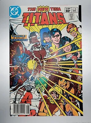Buy New Teen Titans #34 1983 1st Full Cover App. Deathstroke! High Grade Newsstand!! • 11.84£