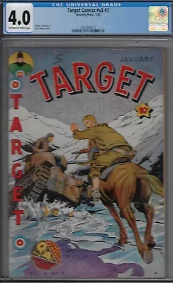 Buy Target  5#7 Cgc 4.0  Wwi 1945 Great Walter Johnson Cvr-goldenage Comic • 157.27£