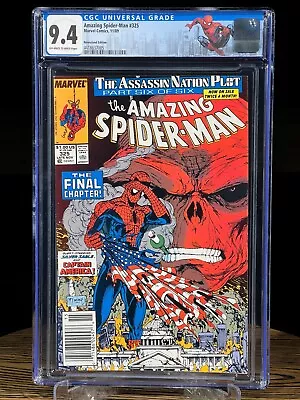 Buy AMAZING SPIDER-MAN #325 Newsstand CGC 9.4 1989 Red Skull Todd McFarlane • 99.94£