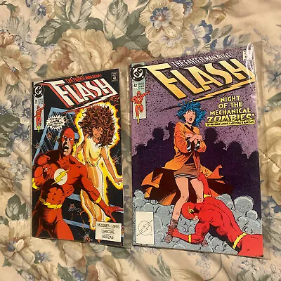 Buy Vintage 90’s DC Comic Book Lot Flash 39 & 42 The Fastest Man Alive SEP & JUN • 9.48£