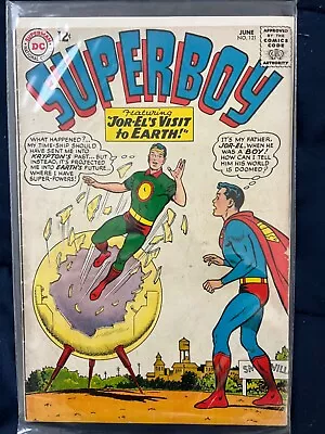 Buy Superboy 121 DC Comics 1965 Swan Art! 1st Blak-Du! Phantom Zone! Luthor! • 11.85£