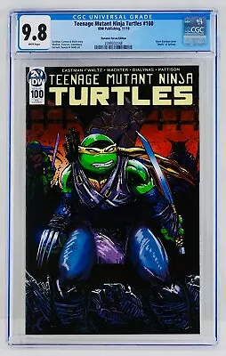 Buy Teenage Mutant Ninja Turtles #100 CGC 9.8 Dynamic Forces Variant TMNT IDW NM/MT  • 159.90£