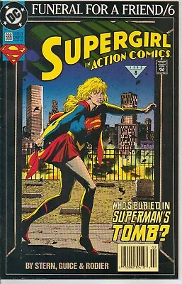Buy  Action Comics  No 686 '93  Funeral For A Friend 6  C/a Guice Supergirl 9.6 Nmt+ • 6.99£